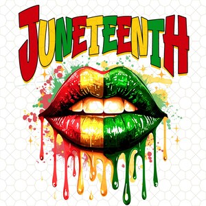 Juniteenth Lippe Png, 1865 AfroAmerika Png, Juniteenth Karte Sublimation, Juniteenth Black Geschichtsmonat, Juniteenth Freiheit Png, sie mögen uns nicht