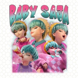 Baby Saja Boys Demon Hunter Png, Girl Dinner Jinu Saja Boys Hunter Bootleg Fan Png, Kpop Demon Hunters Tiger Png, Demon Hunters Png