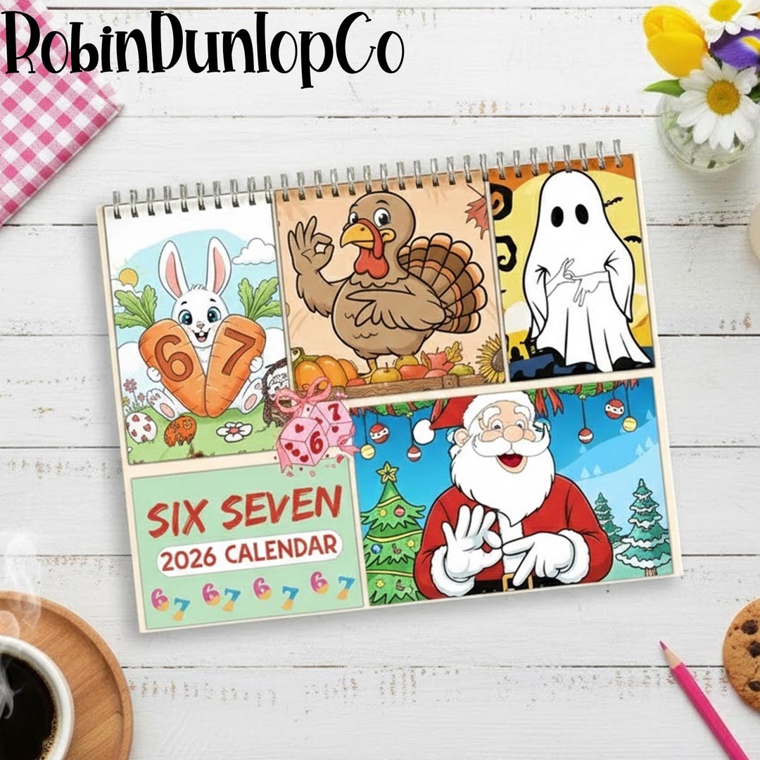 Six Seven Calendar 2026, Trending Six Seven 67 Calendar, Friends and ...