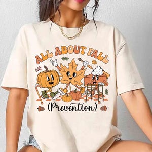 Fall Prevention Physical Therapy Shirt: Thanksgiving Nurse Tee