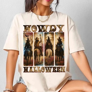 Howdy Halloween Shirt: Western Cowgirl Spooky Tee