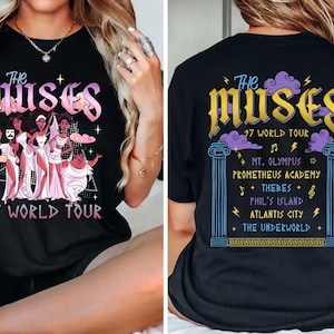 2 side Retro Disney Hercules The Muses 97 World Tour Shirt, Retro Disney Hercules Diva The Muses Song Concert, Disney Girl Trip Shirt