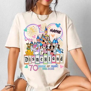 Custom Disneyland 70th Anniversary Shirt, Platinum Celebration Tee