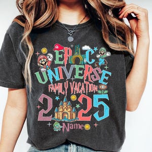 Epic Universe Family Vocation Shirt, Custom Name Shirt, Family Universe Park Trip 2025 shirt, Orlando Park Epic Universe Shirts