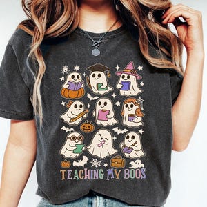 Teaching My Boos T-Shirt, Halloween Teacher Shirt, Teacher Boo Shirt,  Halloween Shirt, Teacher Fall Shirt, Teacher Shirt