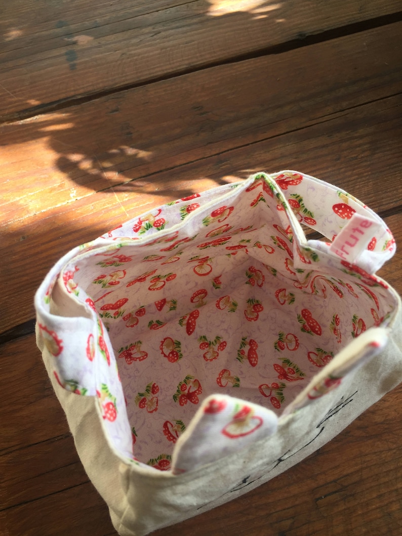 animal gift bag freemotion sewn printed cotton lining gift bag Kitty Cat Bag purse animal bag custom bag cat tote Easter egg bag,