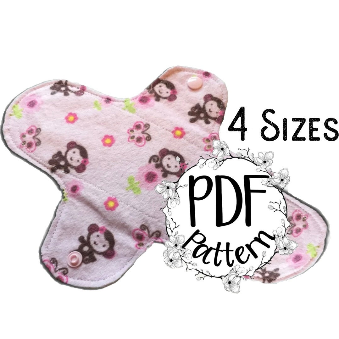 Tampon Case, Sanitary Pad Holder, Clutch Pattern, Tampon Wallet, Pad Holder  PDF Sewing Pattern and Instruction, Instant Download W-e001 