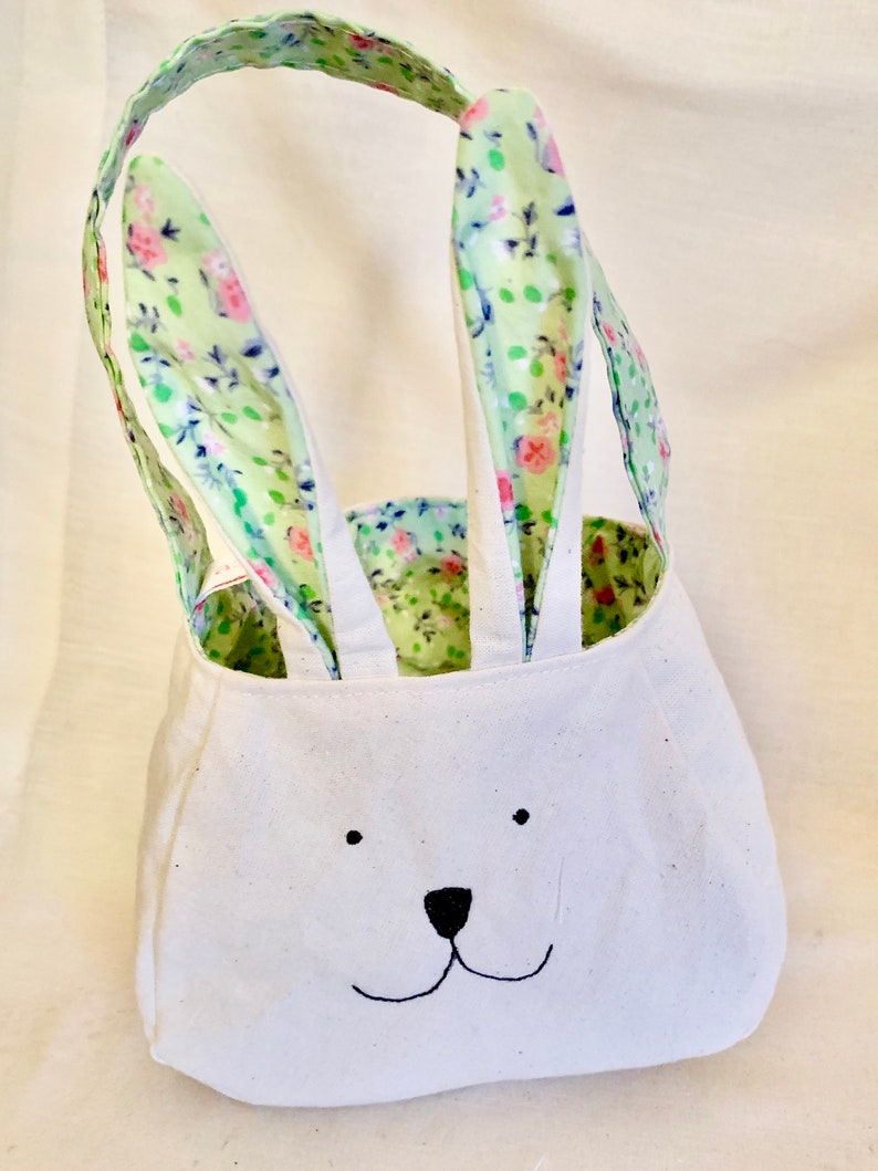 Bunny Rabbit bag printed cotton lining and ears fabric Etsy