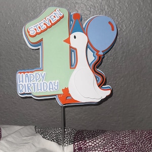 One Silly Goose Cake Topper