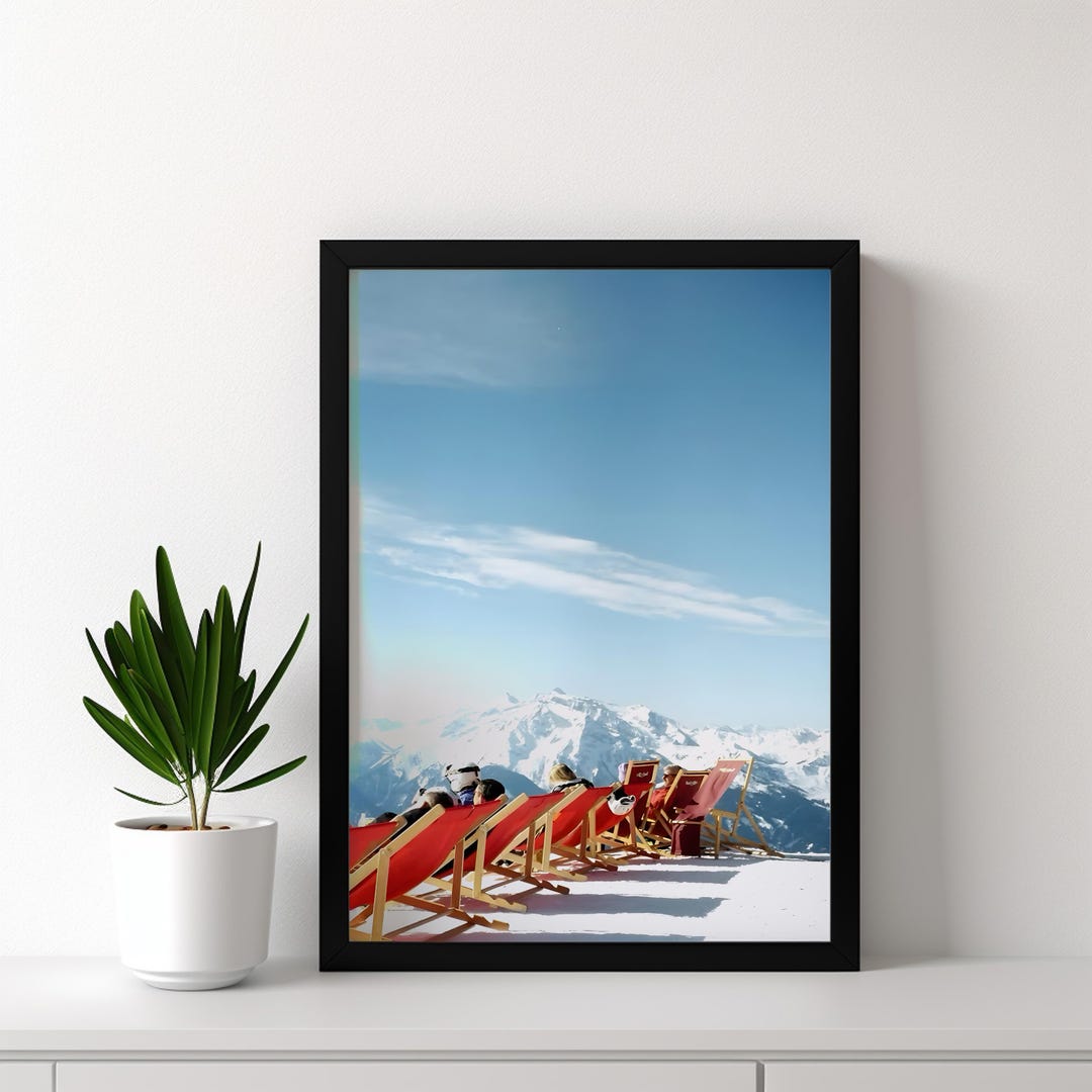 Vintage Apres Ski Photo Print, Summer Spring Skiing, Printable Art ...