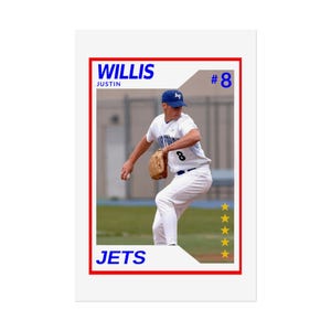Poster sportivi personalizzati arrotolati / Carte dei giocatori in stile vintage / Perfetti per gli appassionati di sport, articoli da collezione, regali per atleti, decorazioni per la casa