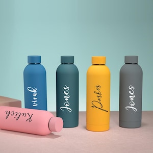Personalized Stainless Steel Water Bottle,Bridesmaid Tumbler,Drink Bottle,Insulated Bottle,Bottle for Gym,Groomsman Gift,Custom Cup with Lid