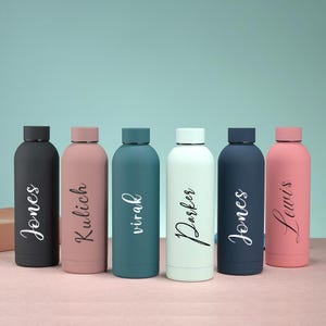 Personalized Stainless Steel Water Bottle,Bridesmaid Tumbler,Drink Bottle,Insulated Bottle,Bottle for Gym,Groomsman Gift,Custom Cup with Lid