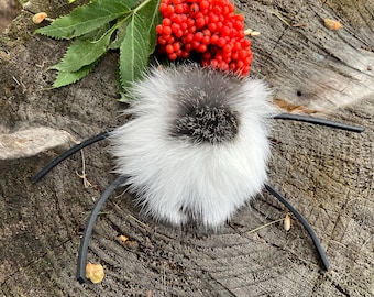 Fuzzy Bug rabbit fur catnip toy