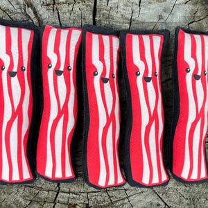 Bacon catnip toy, catnip kicker toy