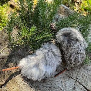 Rabbit fur mouse (per 3 toys)