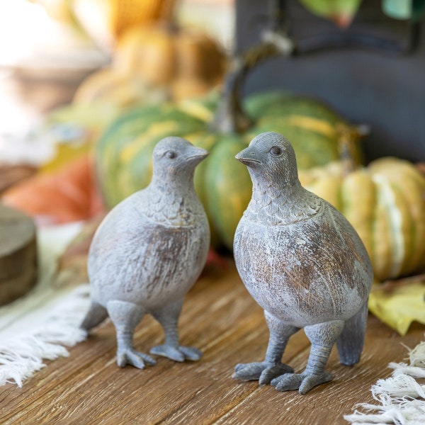 Quail Garden Statue Etsy