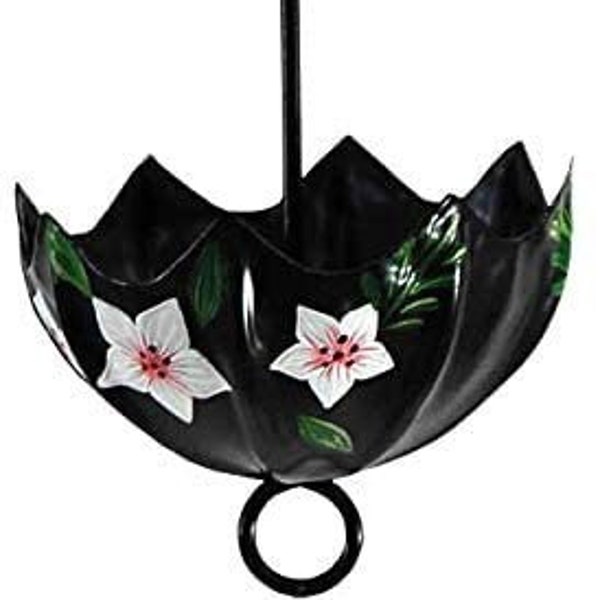 Parasol ANT Moat Non Toxic Pest Repellant for Hummingbird Feeder Black Botanical Hand Painted