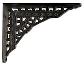 Set of 4, 6 or White Cast Iron Shelf Brackets New SMALL 4 quot x 5 quot Eastlake Style RUSTIC