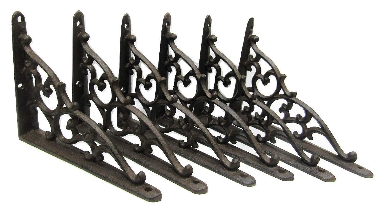 Vintage Metal Shelve Brackets-Mattress Supports-Set Of 4-4.25”x6.25” 