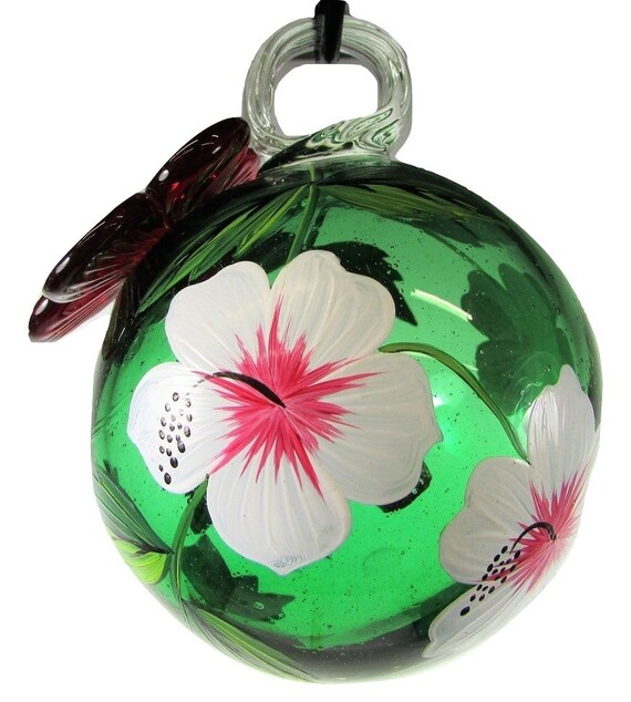 Parasol Hummingbird Feeder Mini Droplet Hand Blow Recycled Etsy