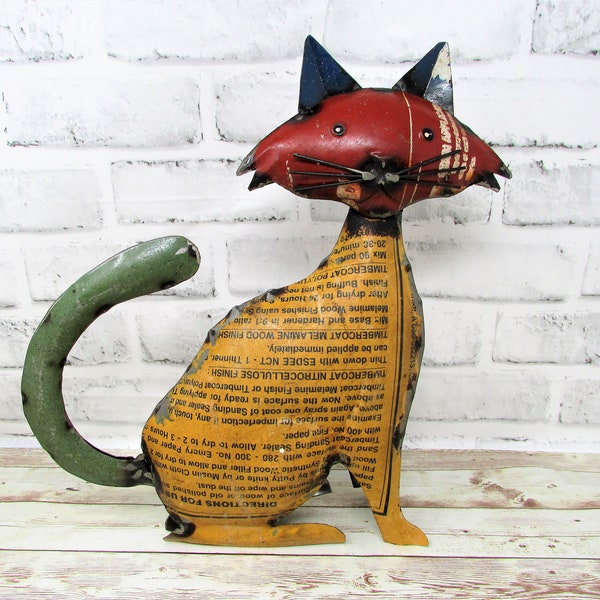 Rustic Cat Art - Etsy