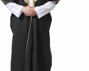 High-Quality Men&#39;s Abaya Bisht: 100% Cotton, Free Size