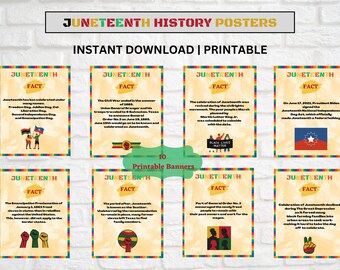 Juneteenth Posters, Freedom Day Posters, Juneteenth History Printable Posters, Juneteenth History Bulletin Board, Juneteenth Classroom Decor