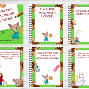 Si vous offrez un biscuit à votre professeur, cadeau de remerciement pour le professeur, cadeaux de fin d'année pour professeur, modèle de livre, canva modifiable, téléchargement immédiat