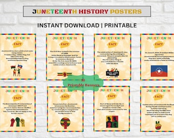 Juneteenth Posters, Freedom Day Posters, Juneteenth History Printable Posters, Juneteenth History Bulletin Board, Juneteenth Classroom Decor