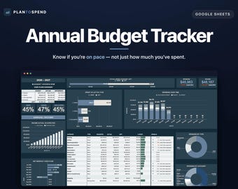 Google Sheets Budget Planner: Automated Finance Tracker (Digital Download