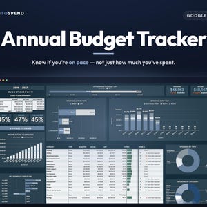 Google Sheets Budget Planner: Automated Finance Tracker (Digital Download