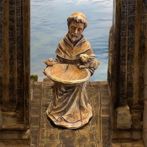 Saint Francis Figurine: 11.5&quot; Resin Garden Decor, Patron of Animals