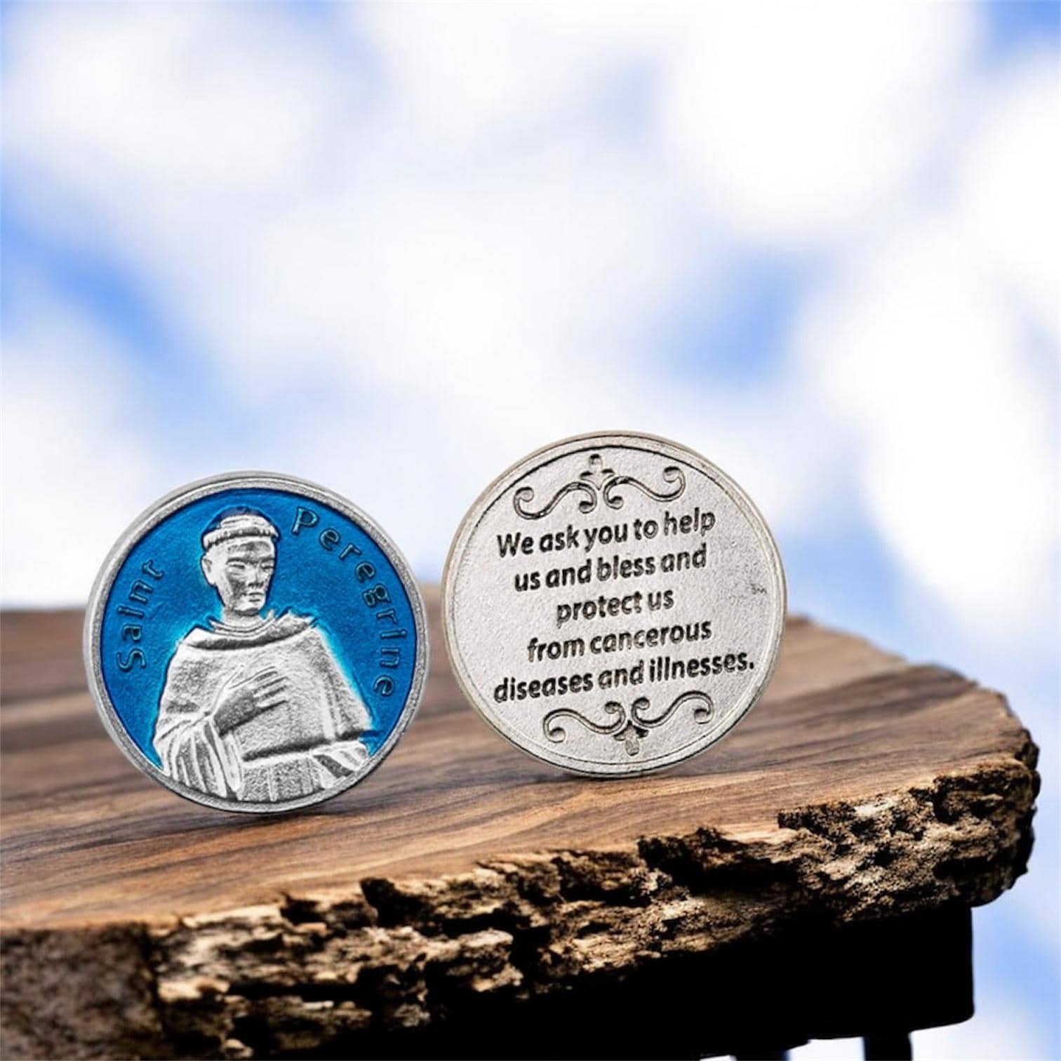 Enamel Saint Pocket Coin: Catholic Devotional Token With Prayer - Etsy