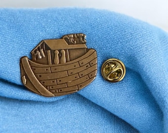 Noah’s Ark Lapel Pin-Noah’s Ark Hat or Jacket Pin