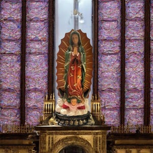 Virgin De Guadalupe Statue: 5&quot; Handcrafted Italian Religious Figurine