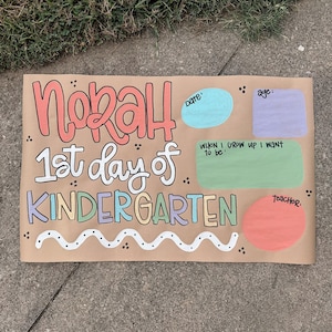 custom hand-painted back to school banner