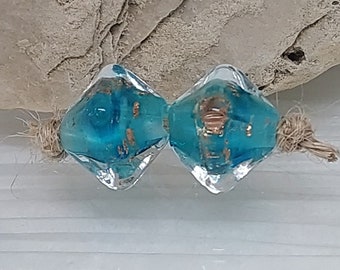 Lampwork Beads - Handmade Glass Bead Pair