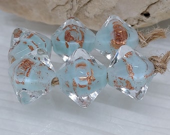 Handmade Artisan Lampwork Beads - Set of 6 Glass Beads 12mm