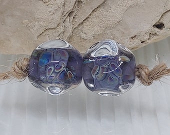 Handmade Lampwork Bead Pair