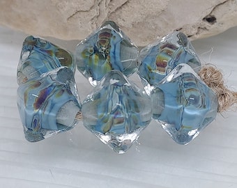 Handmade Artisan Lampwork Beads - Set of 6 Glass Beads 12mm