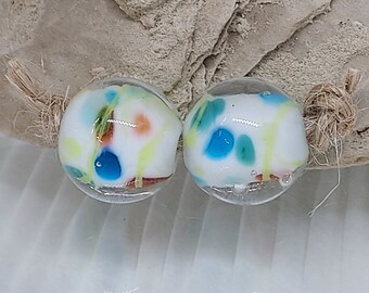 Lampwork Beads - Handgefertigtes Glasperlen Paar