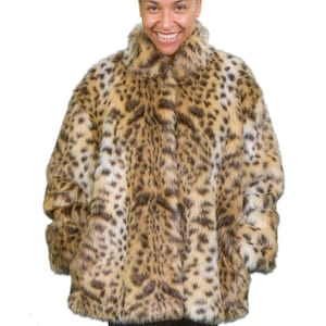 Leopard Faux Fur Coat