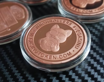 Vegas Inu Token VIT 1 oz copper coin