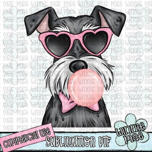 Dog Sublimation File Valentines Schnauzer PNG Files Easter Sublimation PNG – DTF Design,
