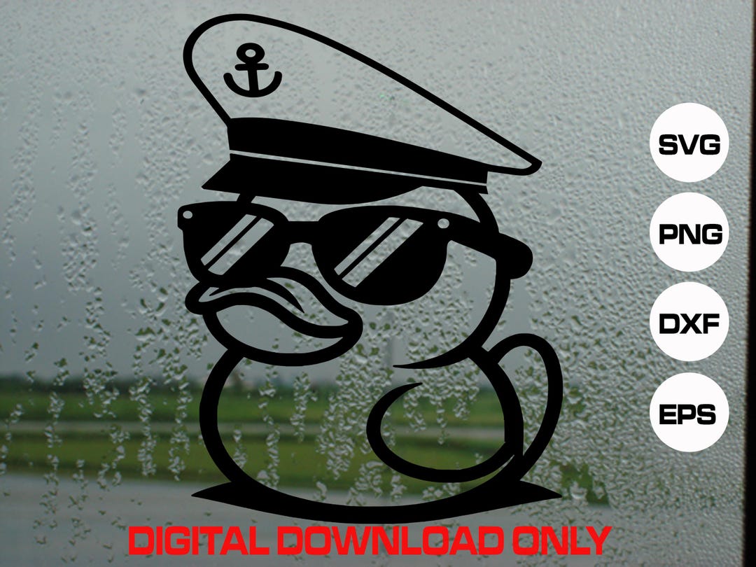 Duck With Sunglasses Svg, Fun Rubber Duck Clipart for Kids Crafts ...