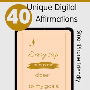 Cartes d'affirmation pour téléphone intelligent, cartes flash avec citation positive, cartes d'affirmations, amour de soi, confiance en soi, soins personnels, affirmation mobile,