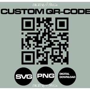 Aangepast digitaal QR-codebestand | Social media, website, zakelijk | SVG, PNG | Afdrukbaar | Directe download binnen 24 uur