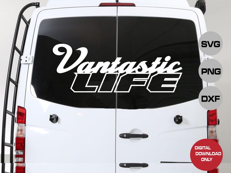 Vantastic Life SVG: Funny Camper Van Cut File (digital Download) - Etsy