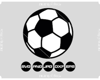 Soccer Ball SVG: Layered Vector Cut Files (Digital Download)